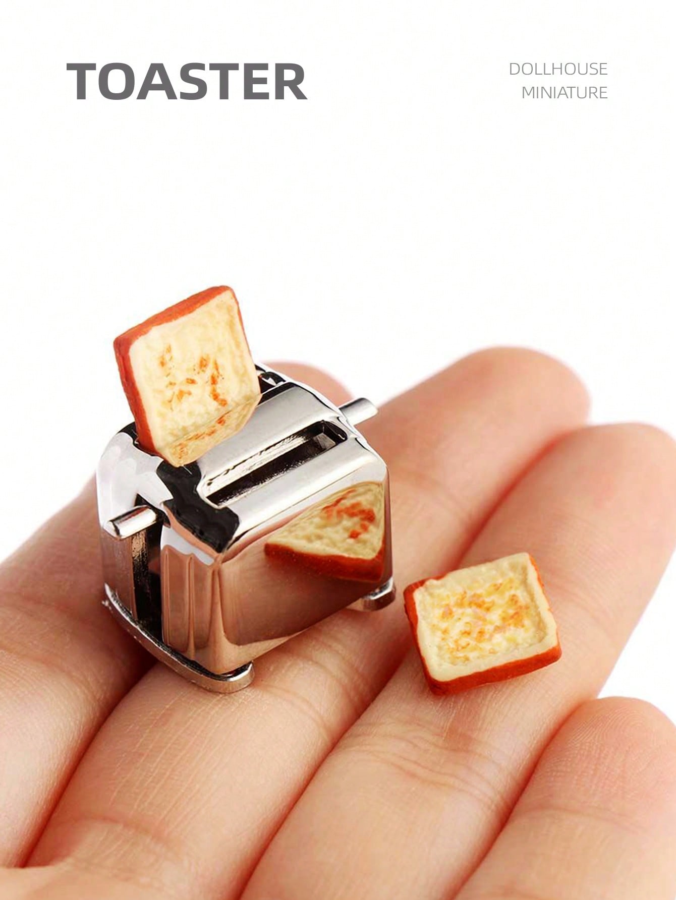 Small Appliances - Pemanggang Roti Miniatur Rumah Boneka 1:12,