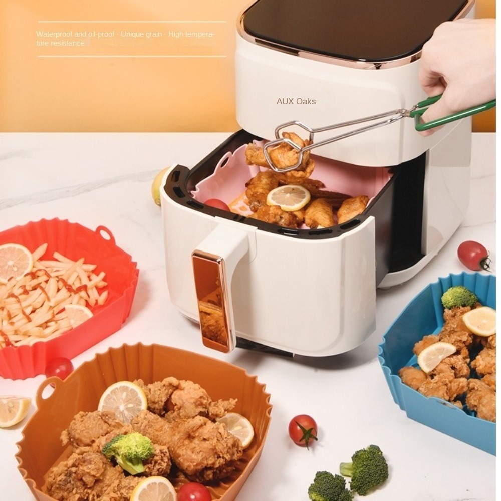 Air Fryer Silicone Pot Liner - Alas Silikon Anti Lengket untuk Air
