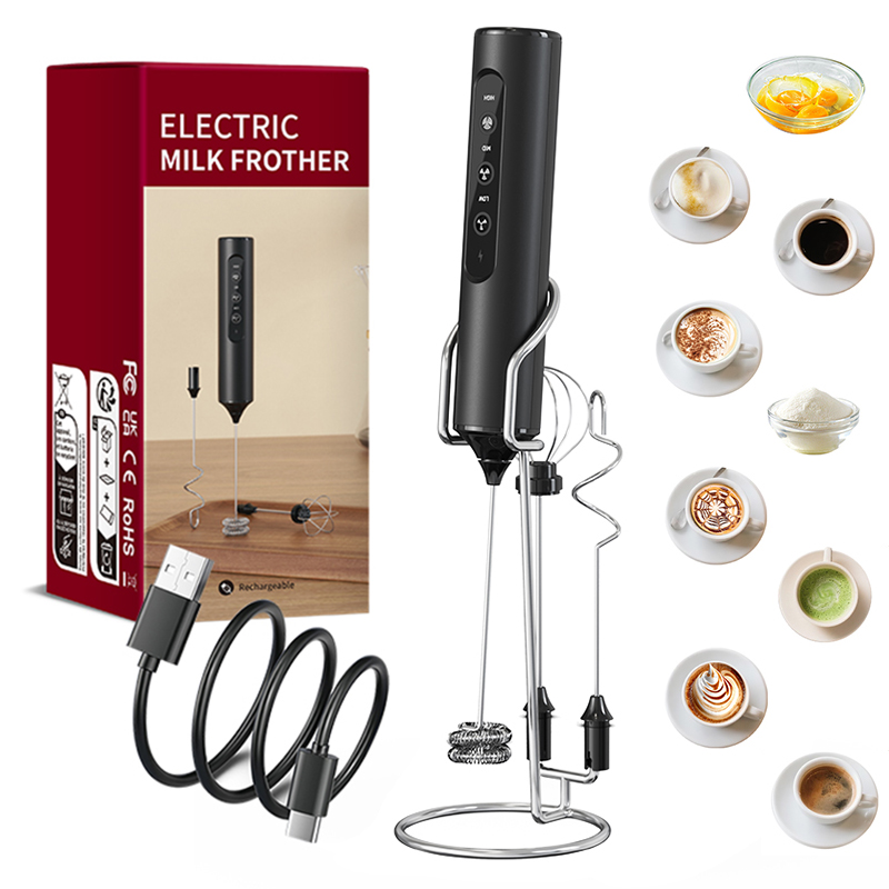 Electric Milk Frother Handheld - Pengaduk Susu Elektrik Genggam 3 in