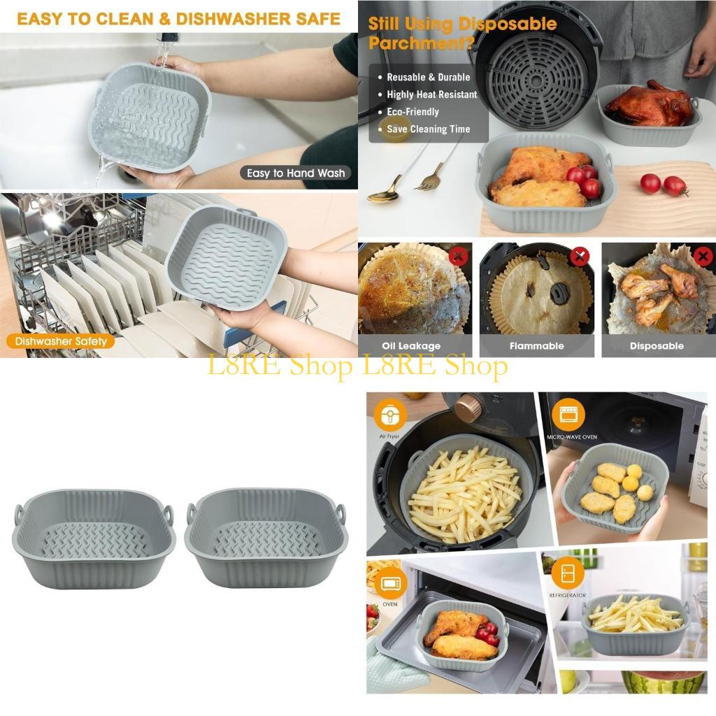 Air Fryer Silicone Pot Liner - L8RE Paket 2 Silicone Pot Liners