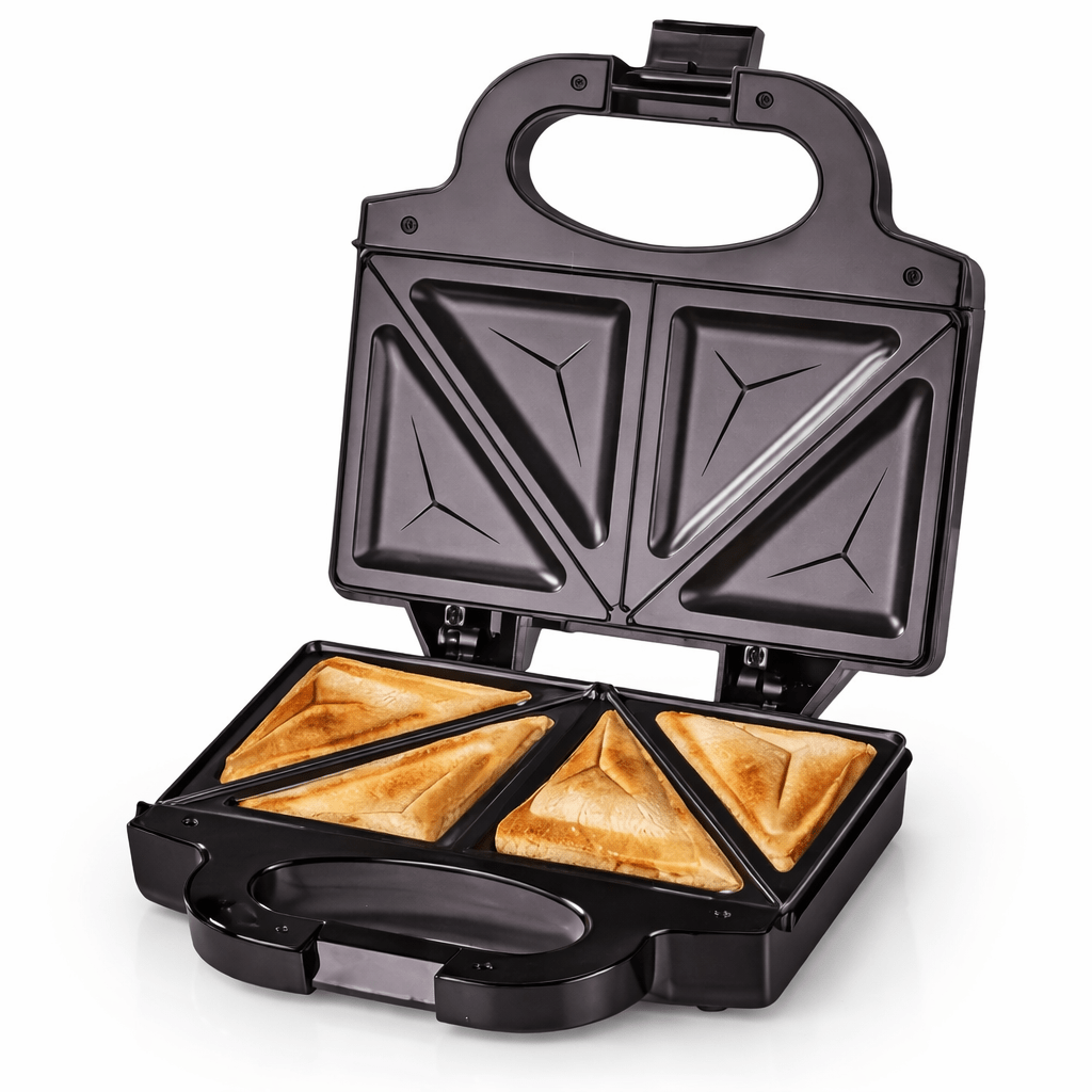 Mini Waffle Maker Machine - Pemanggang Sandwich & Panini 2-in-1 750W