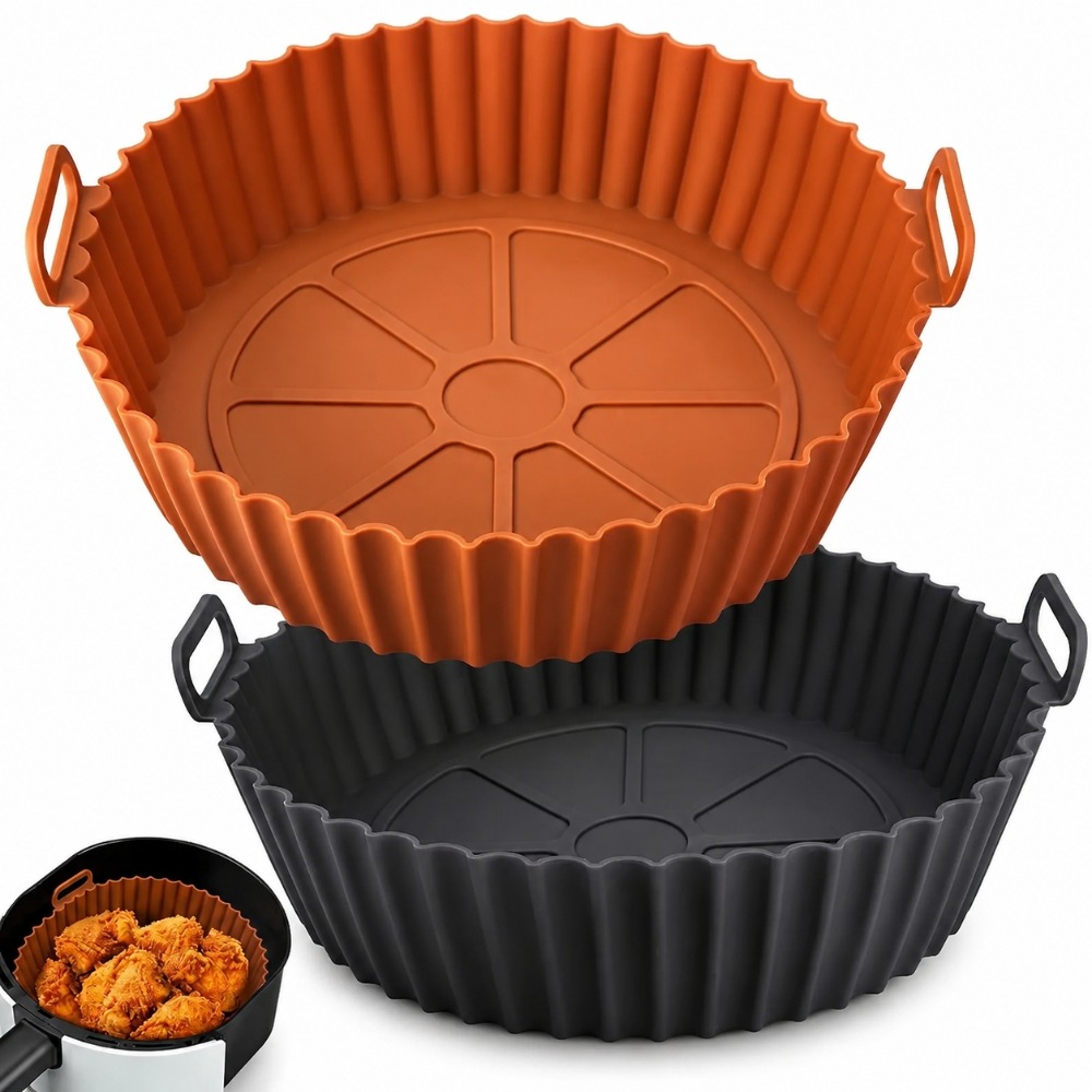 Air Fryer Silicone Pot Liner - Keranjang Silikon Air Fryer, Alas Panggang