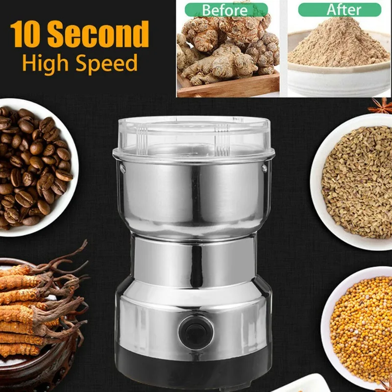 Coffee Bean Grinder Electric - Penggiling Listrik 110V-220V untuk Rumah, Kopi,