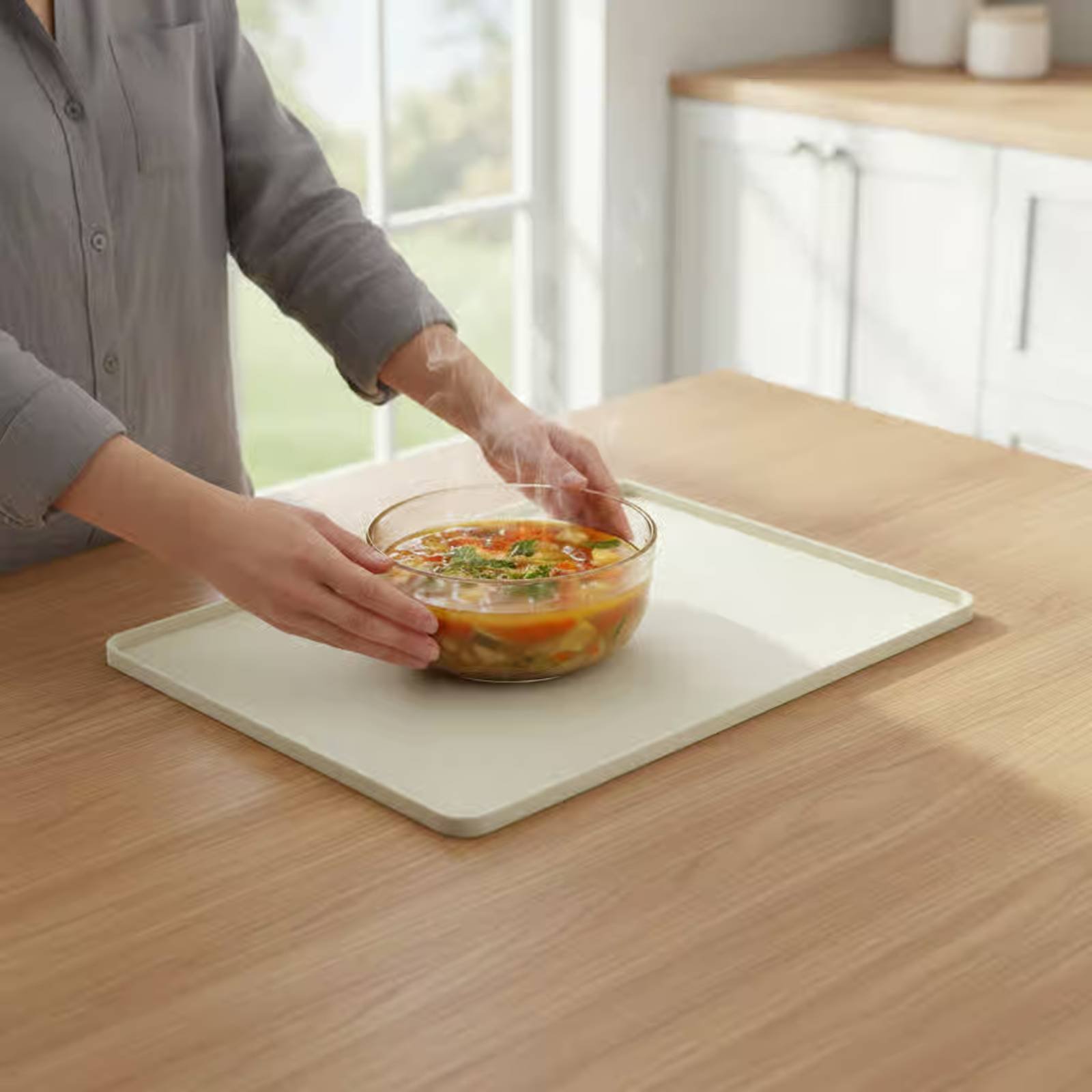 Kitchen Appliances - Alas Silikon untuk Microwave, Pelindung Atas