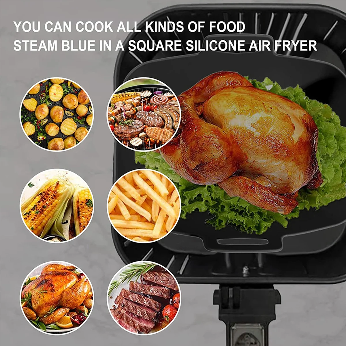 Aksesori dapur penggorengan ud - Air Fryer Silicone Pot Liner ulasan dan harga