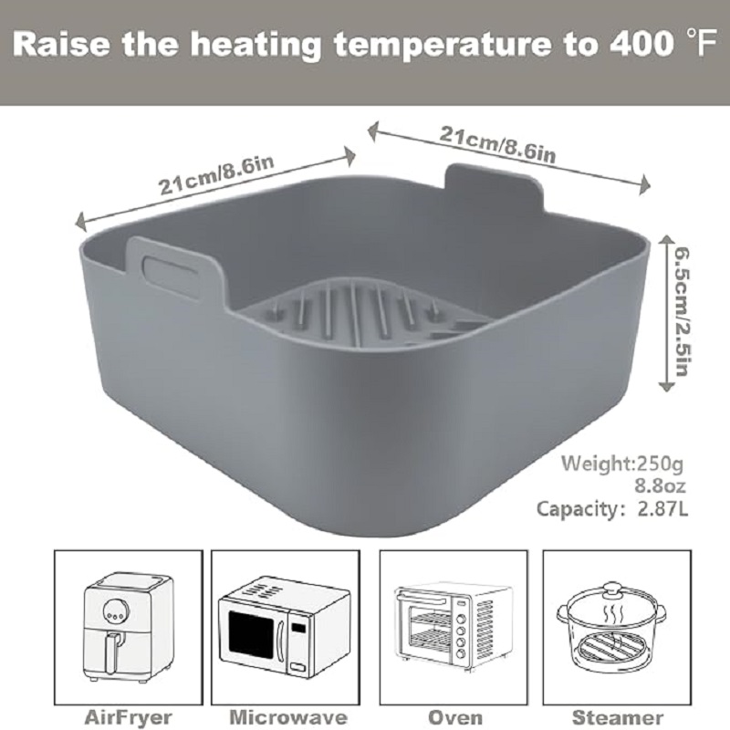 Pelapis Silikon Anti Lengket u - Air Fryer Silicone Pot Liner ulasan dan harga