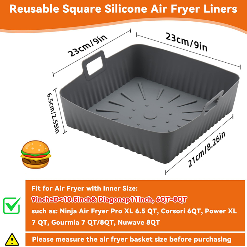 Cetakan Alas Penggorengan Udar - Air Fryer Silicone Pot Liner ulasan dan harga