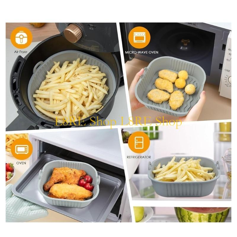 L8RE Paket 2 Silicone Pot Line - Air Fryer Silicone Pot Liner ulasan dan harga