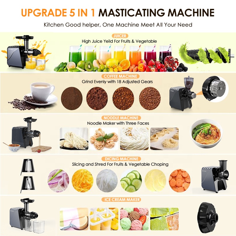 Juicer Elektrik Multifungsi Ko - Electric Slow Juicer Cold Press ulasan dan harga