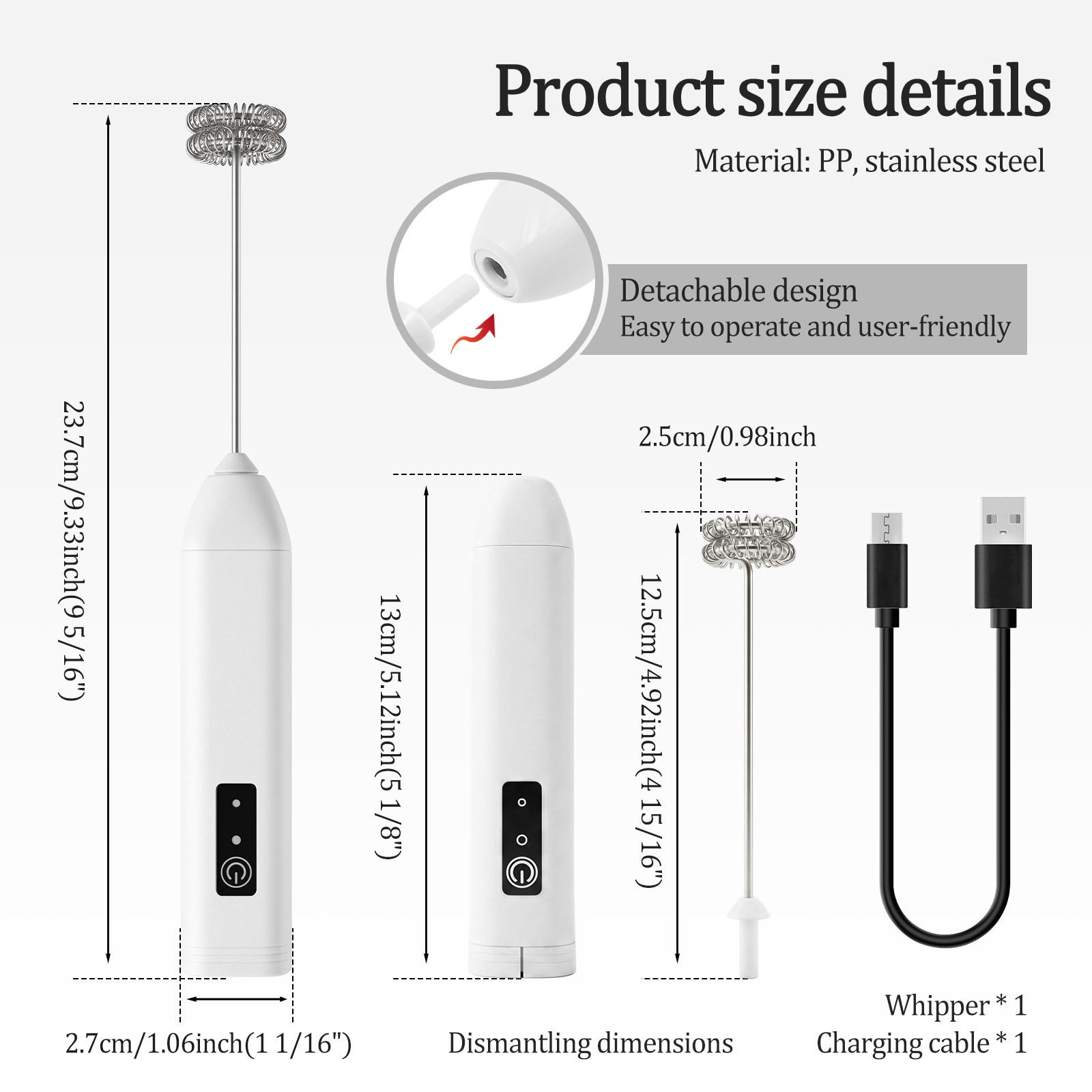 Pengaduk Susu Nirkabel Portabe - Electric Milk Frother Handheld ulasan dan harga