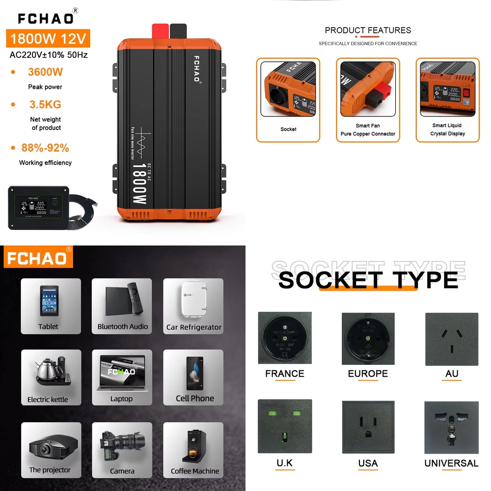 Inverter Daya 1800W DC 12V ke  - Home Appliances ulasan dan harga