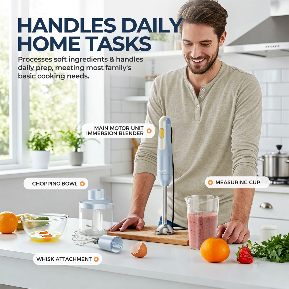 Set Blender Stik Genggam 4-In- - Immersion Hand Blender Set ulasan dan harga