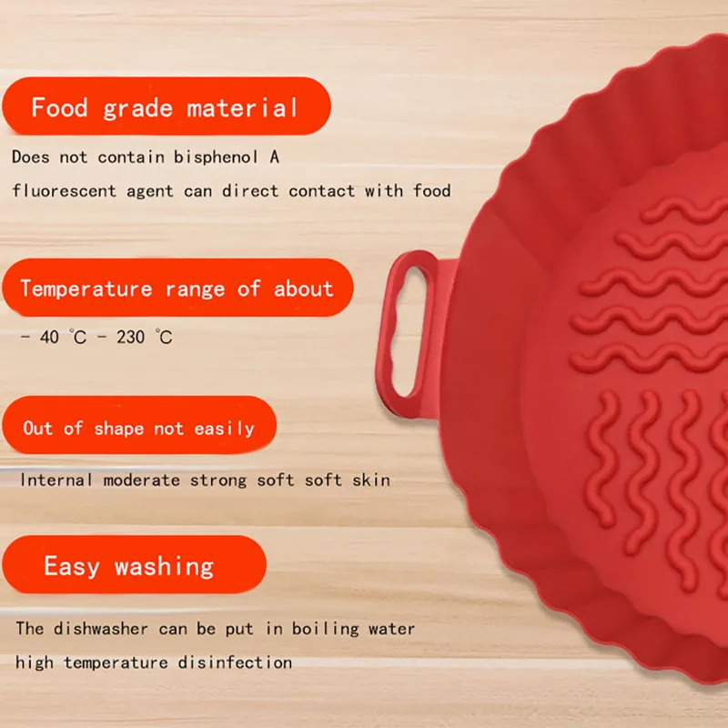 Alas Silikon Penggoreng Udara  - Air Fryer Silicone Pot Liner ulasan dan harga