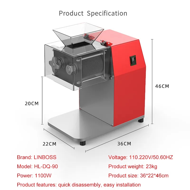 Pemotong Daging Listrik Komers - Automatic Meat Slicer Home ulasan dan harga